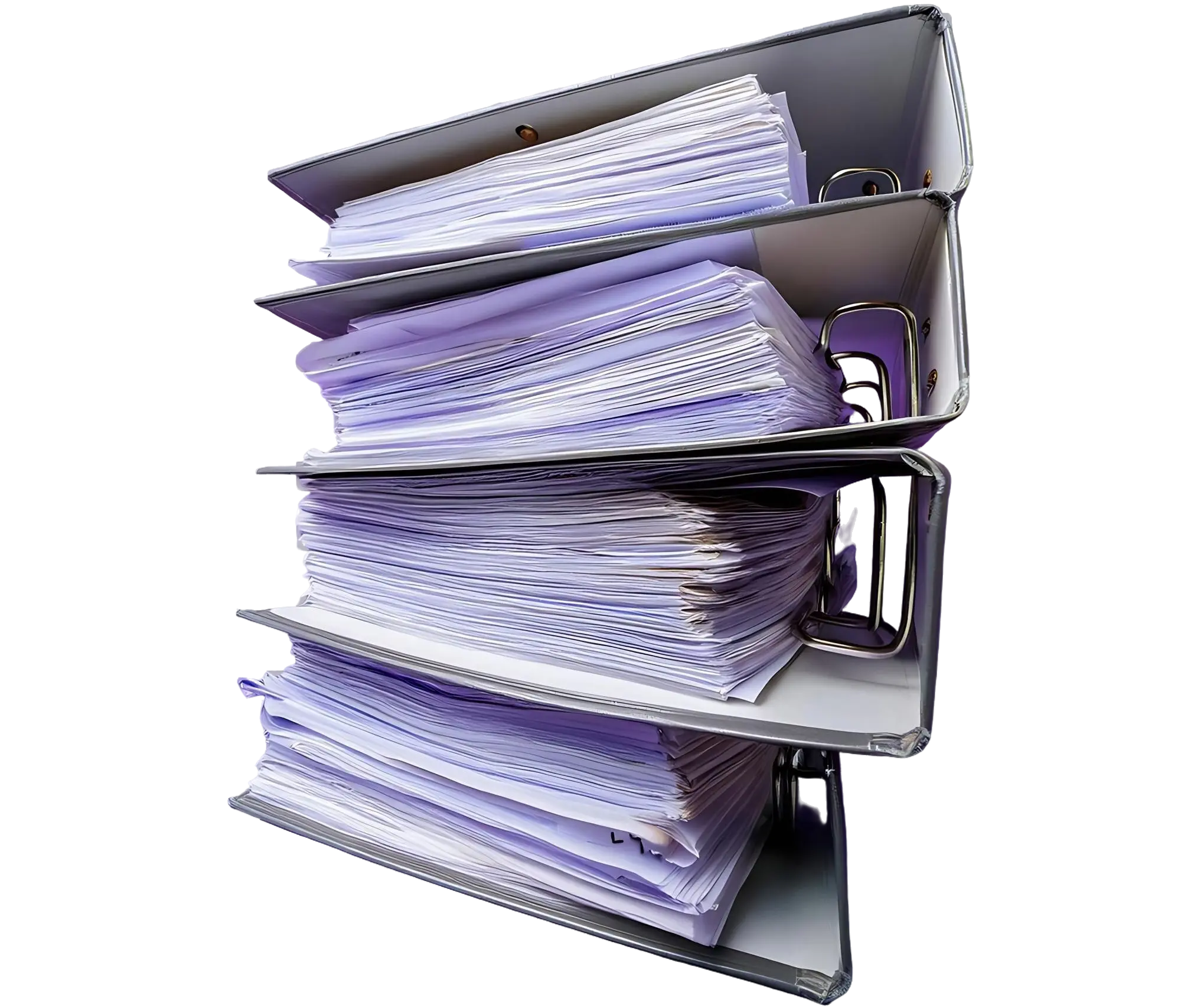 Ordner mit Papierstapel – Leistungen Digitale Buchhaltung Eckert-Nachtigall